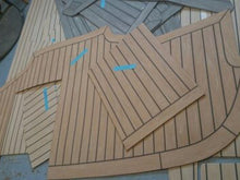 Load image into Gallery viewer, Ribcraft 810 pvc synthetic teak deck- Free sample and quote request
