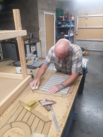 Mkiing a deck panel